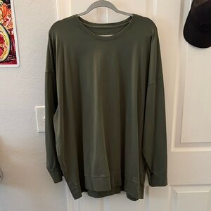 Life Is Good Women’s Forest Green Long Sleeve Shirt